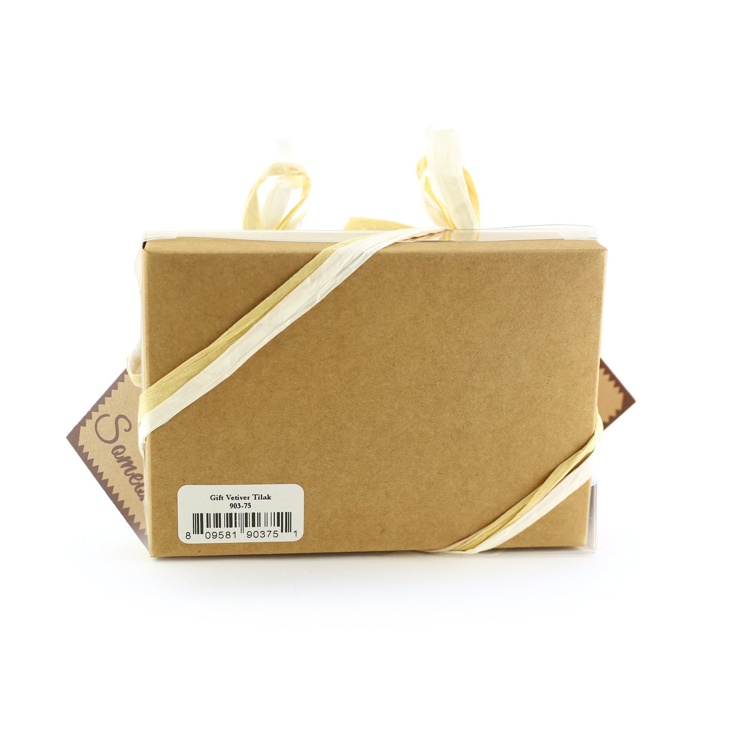 Prabhuji Gift Set - Saucha Bar Soap 'Refreshing Vetiver' and Attar Oil 'Tilak' - with Greeting 'For a very special someone'