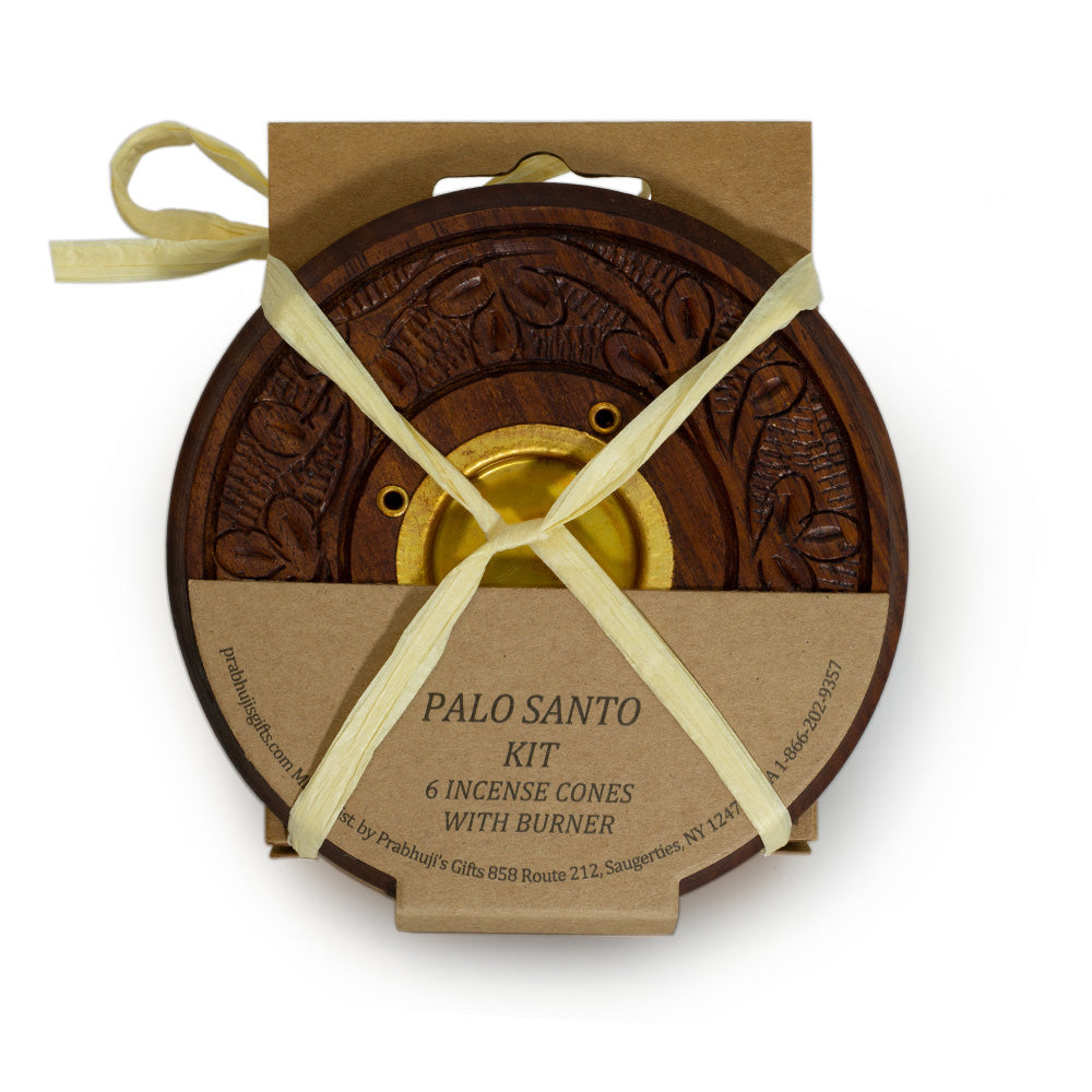 Kit - Palo Santo Copal Cones with Burner - Wholesale and Retail Prabhuji's Gifts 