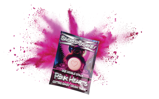 Flips Hippy Flips – Pink Hearts - Cotton Candy Crush Tablet- Tree Spirit Wellness
