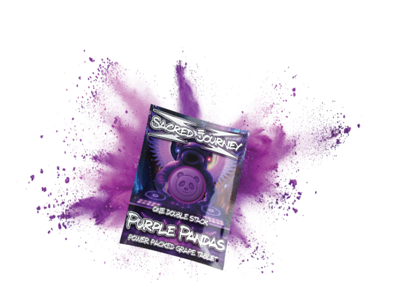 Flips Hippy Flips – Purple Pandas - Power Packed Grape Tablet - Tree Spirit Wellness