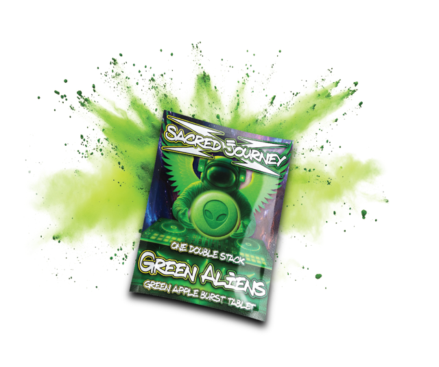 Flips Hippy Flips – Green Aliens - Green Apple Burst Tablet - Tree Spirit Wellness