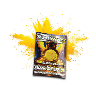 Flips Hippy Flips – Yellow Butterflys - Mango Pineapple Wave Tablet