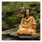 Prabhuji Meditation Yoga Prayer Shawl - Mantra Om - Peach Large