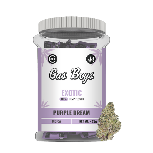 EXOTIC THCA FLOWER JUG - Purple Dream - Indica (28CT) - Tree Spirit Wellness