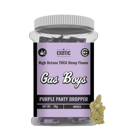 EXOTIC THCP FLOWER JUG - Purple Panty Dropper - Indica 28CT - Tree Spirit Wellness