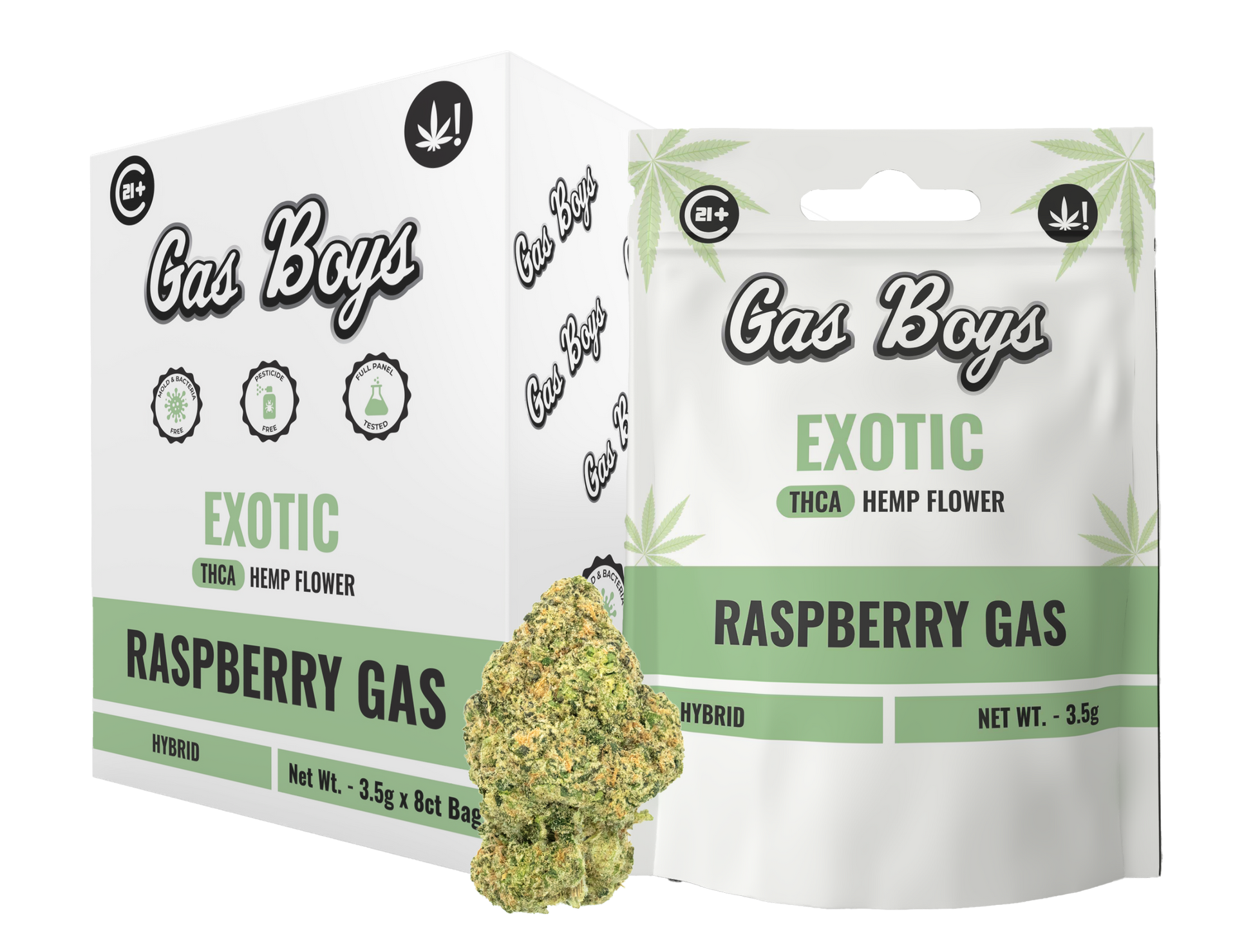 Raspberry Gas EXOTIC THCA FLOWER - Hybrid (8ct) - Tree Spirit Wellness