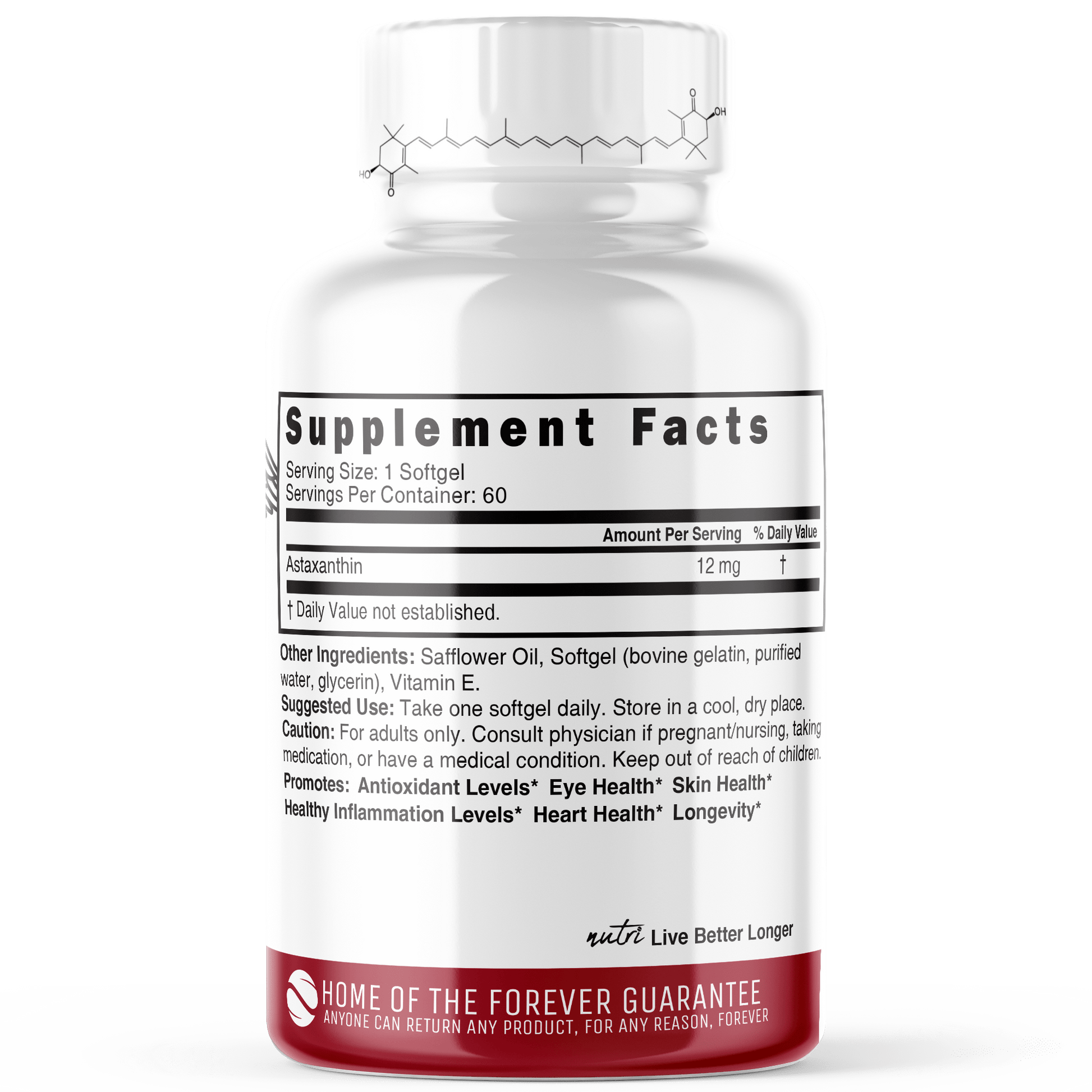 Astaxanthin (Hawaiian) - Premium Supplements  - Tree Spirit Wellness