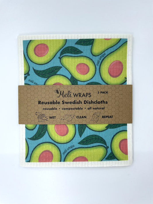 Avocado - Swedish Dish Cloth Sets - Tree Spirit Wellness
