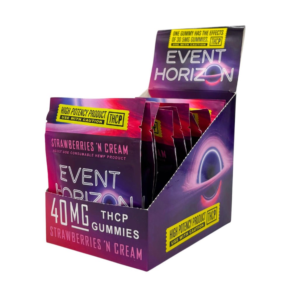 BakPak Event Horizon THCP gummies Strawberries n Cream - (40mg/Gummy) Box of 10 - Tree Spirit Wellness
