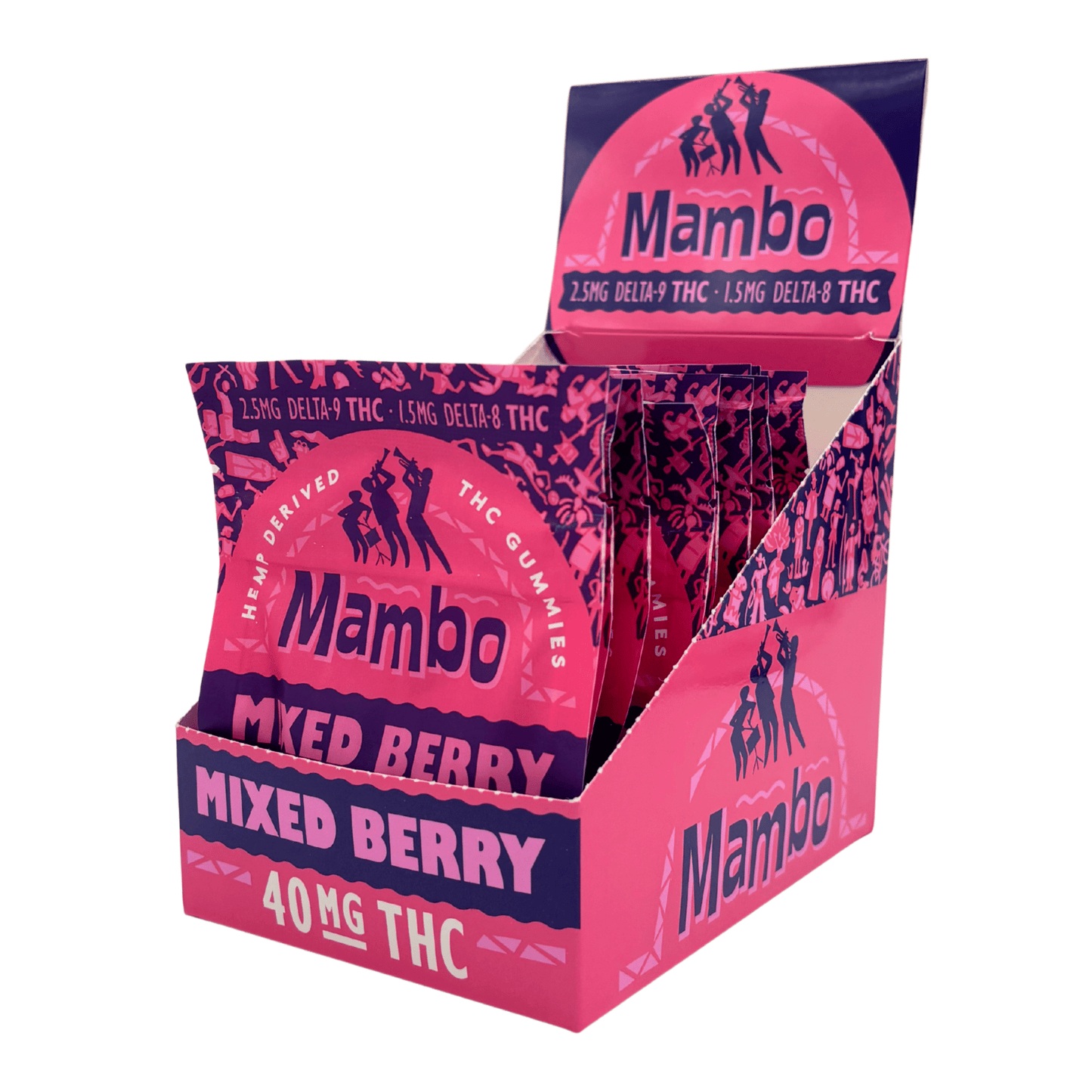 BakPak Mambo Mixed Berry D9/D8 - 40mg Box of 10 - Tree Spirit Wellness