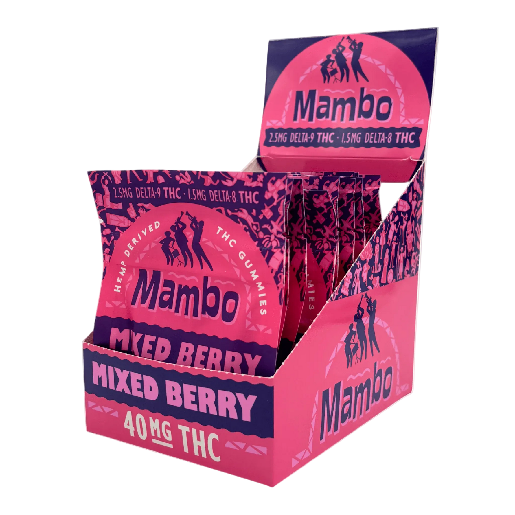 BakPak Mambo Mixed Berry D9/D8 - 40mg Box of 10 - Tree Spirit Wellness
