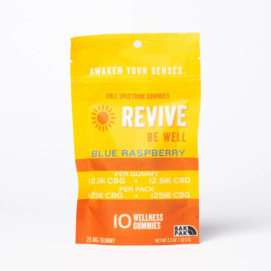 BakPak Revive Gummies CBD+CBG 30ct. (25mg/Gummy) - Tree Spirit Wellness