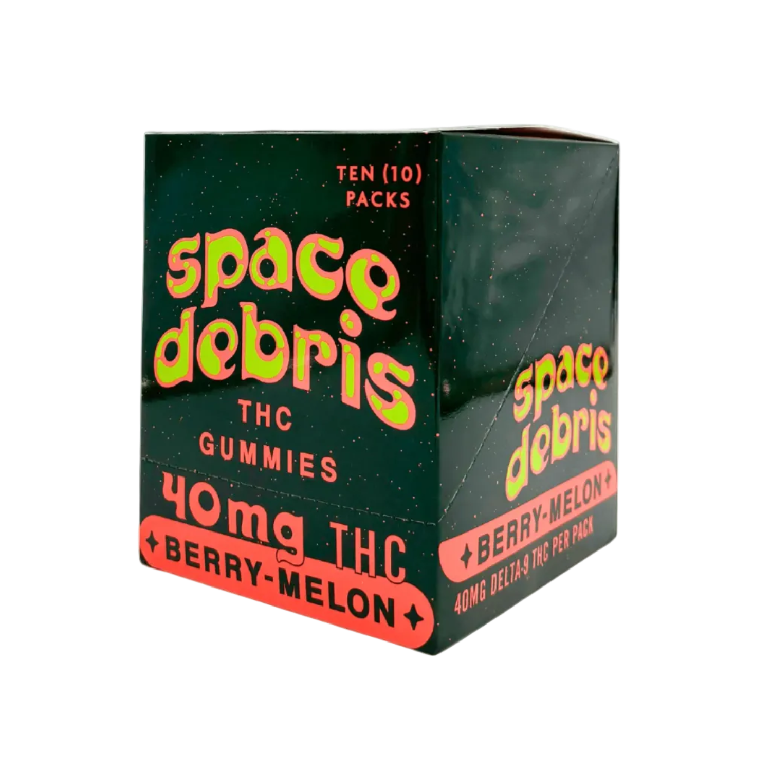 BakPak Space Debris Berry Melon 40mg D9 THC 8ct - Box of 10 - Tree Spirit Wellness