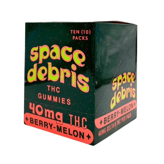 BakPak Space Debris Berry Melon 40mg D9 THC 8ct - Box of 10 - Tree Spirit Wellness