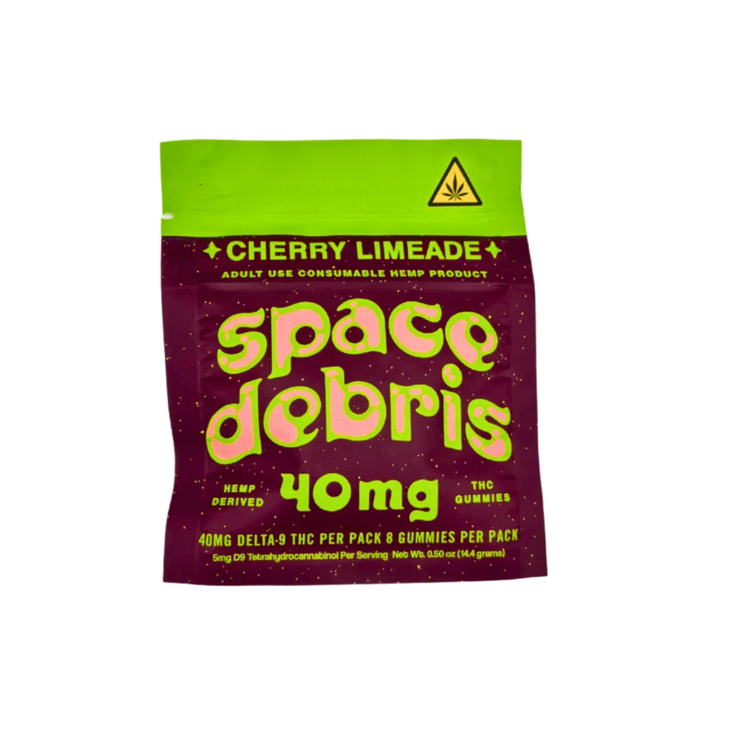 BakPak Space Debris Cherry Limeade 40mg D9 THC 8ct - Box of 10 - Tree Spirit Wellness