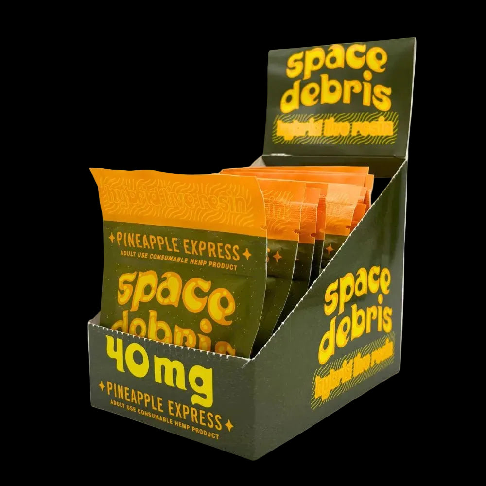 BakPak Space Debris Pineapple Express Live Resin 40mg D9 THC 8ct - Box of 10 - Tree Spirit Wellness