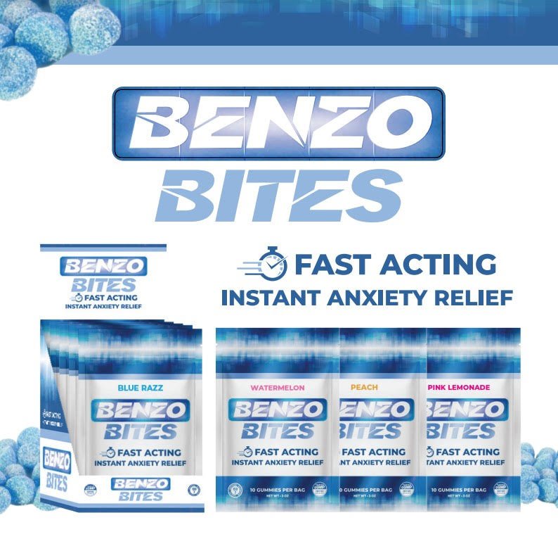Benzo Bites Instant Anxiety Relief Gummies - Peach - Tree Spirit Wellness