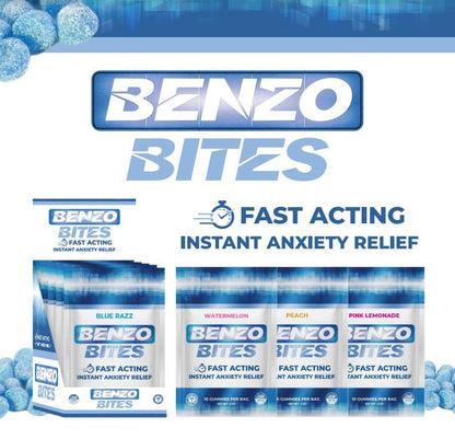 Benzo Bites Instant Anxiety Relief Gummies - Peach - Tree Spirit Wellness