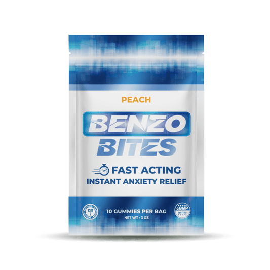 Benzo Bites Instant Anxiety Relief Gummies - Peach - Tree Spirit Wellness