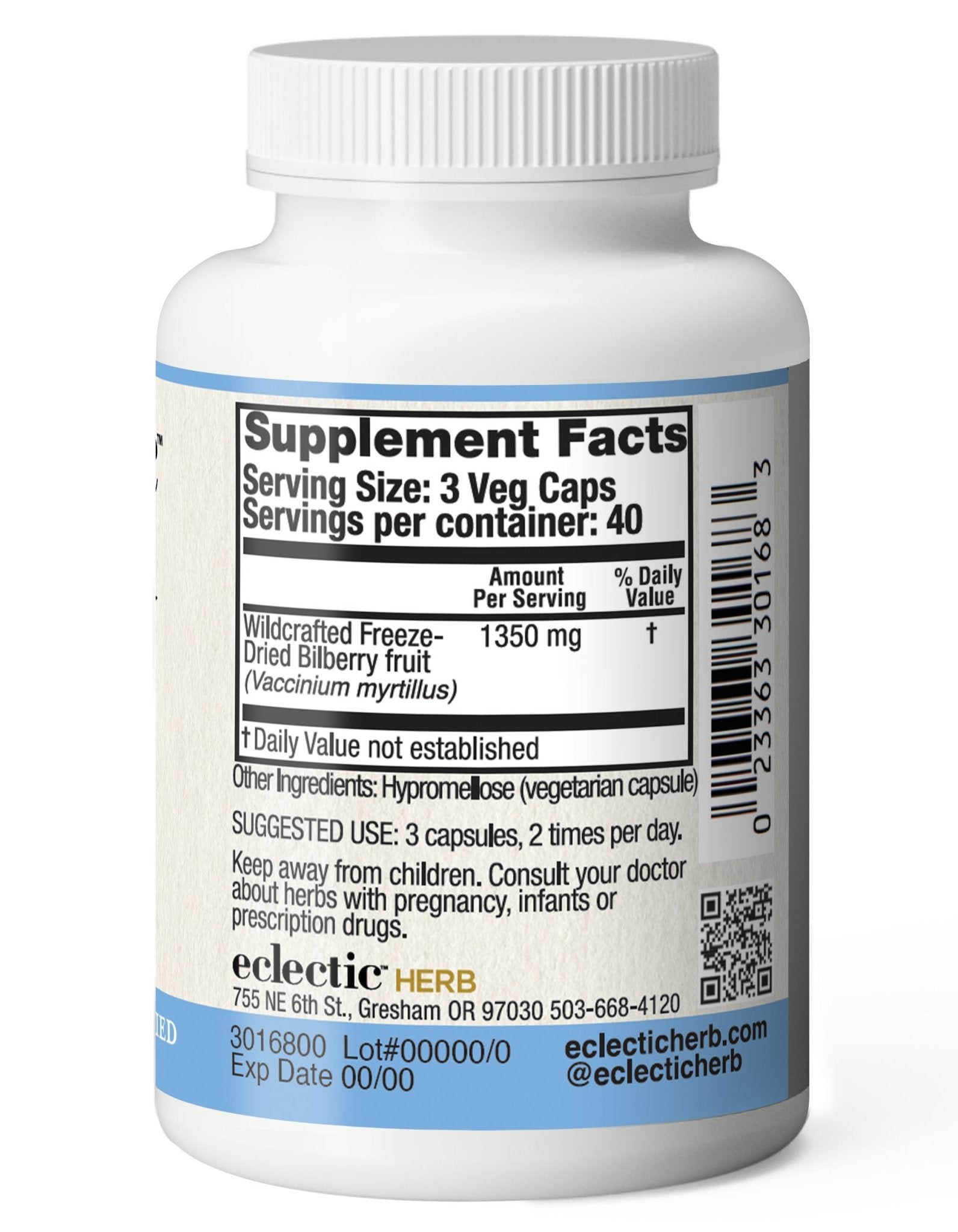 BILBERRY CAPSULES - Tree Spirit Wellness