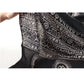 Prabhuji Meditation Yoga Prayer Shawl - Mantra Om - Black Large