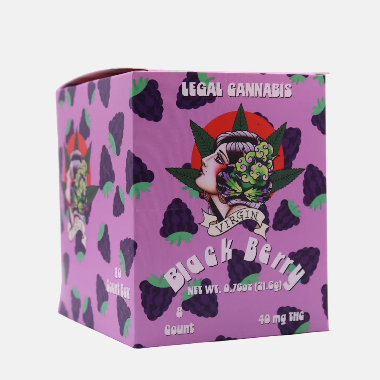 Blackberry 5mg D9 8 count (Box of 10) - Tree Spirit Wellness