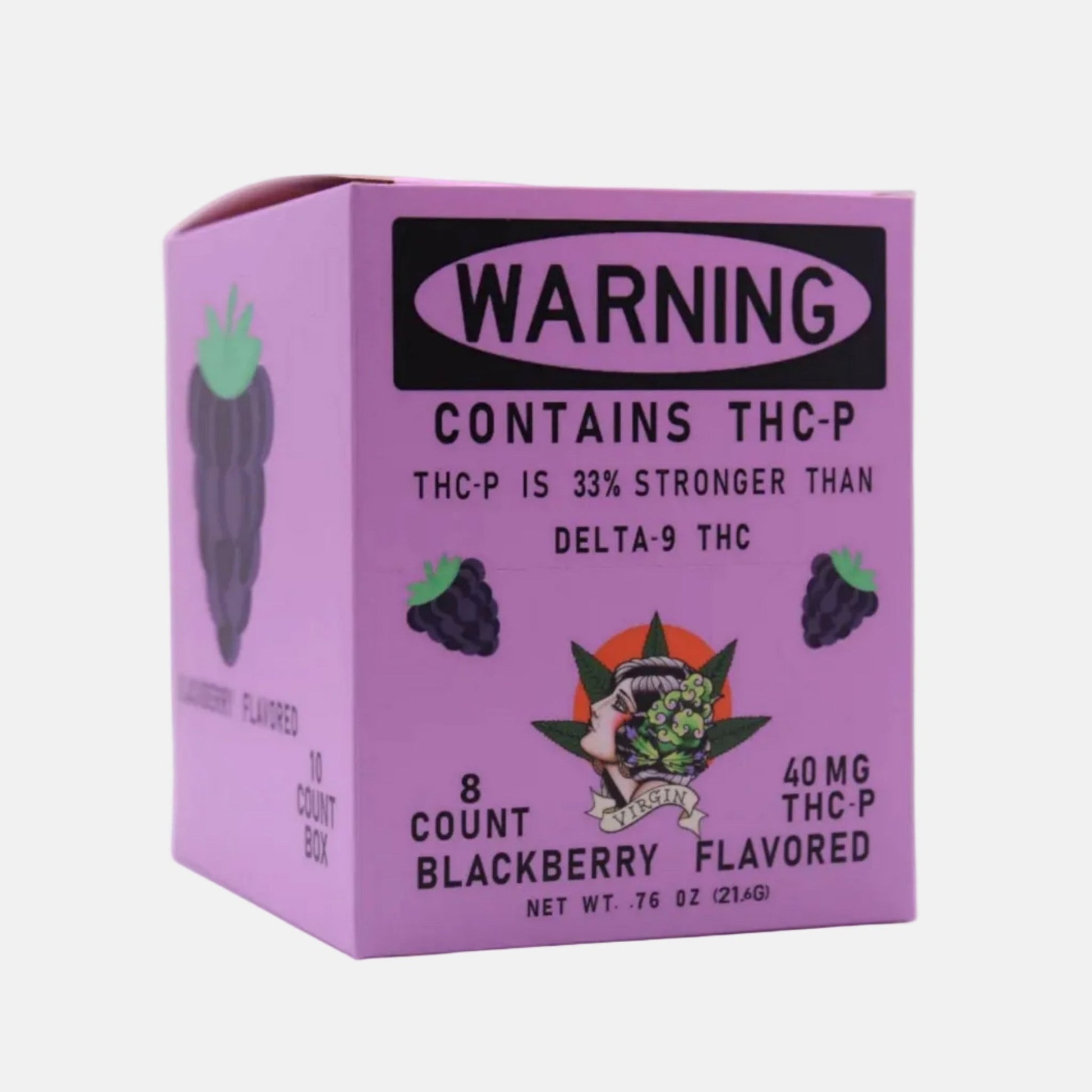 Blackberry 5mg THC - p 8 count gummy (Box of 10) - Tree Spirit Wellness