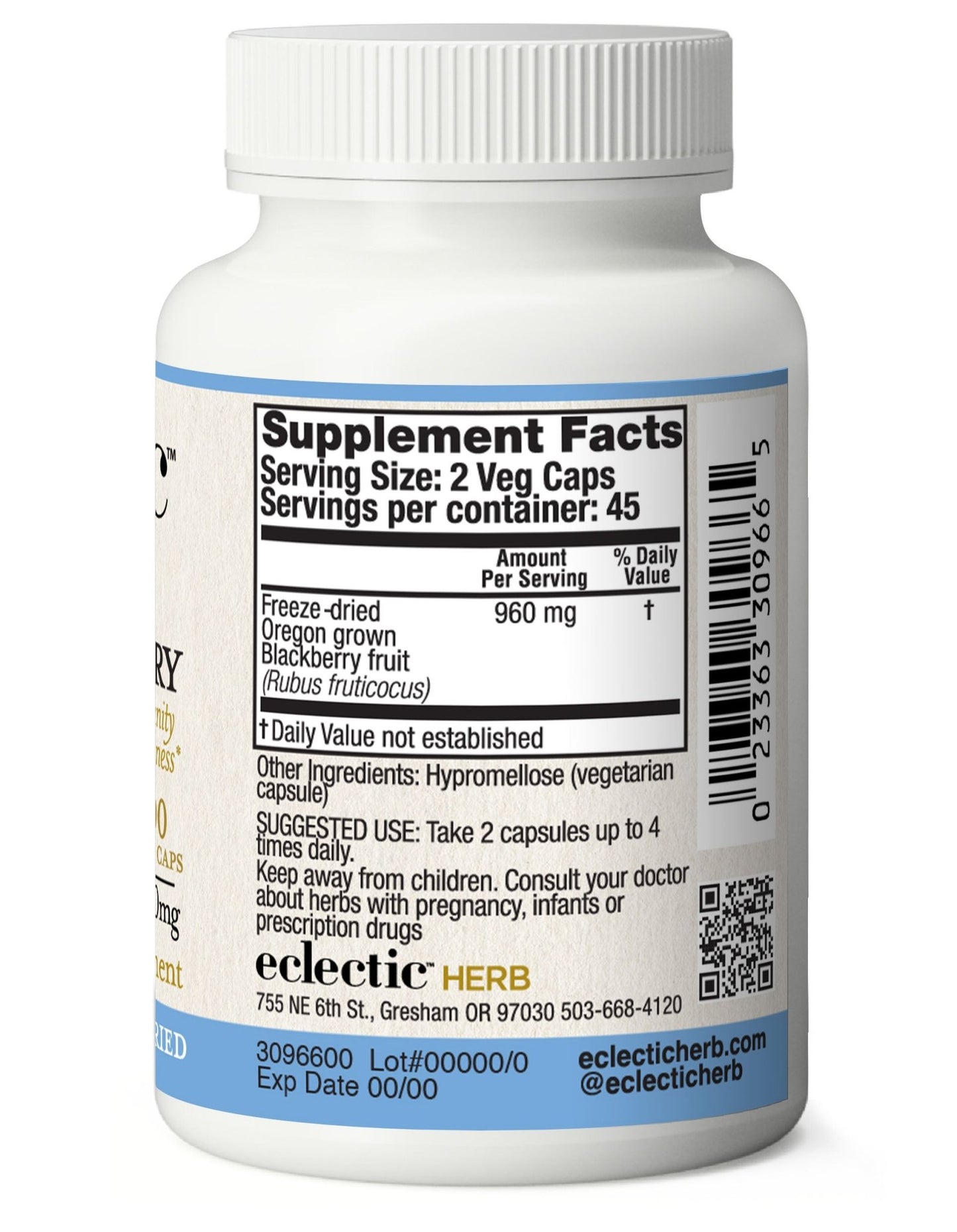 BLACKBERRY CAPSULES - Tree Spirit Wellness