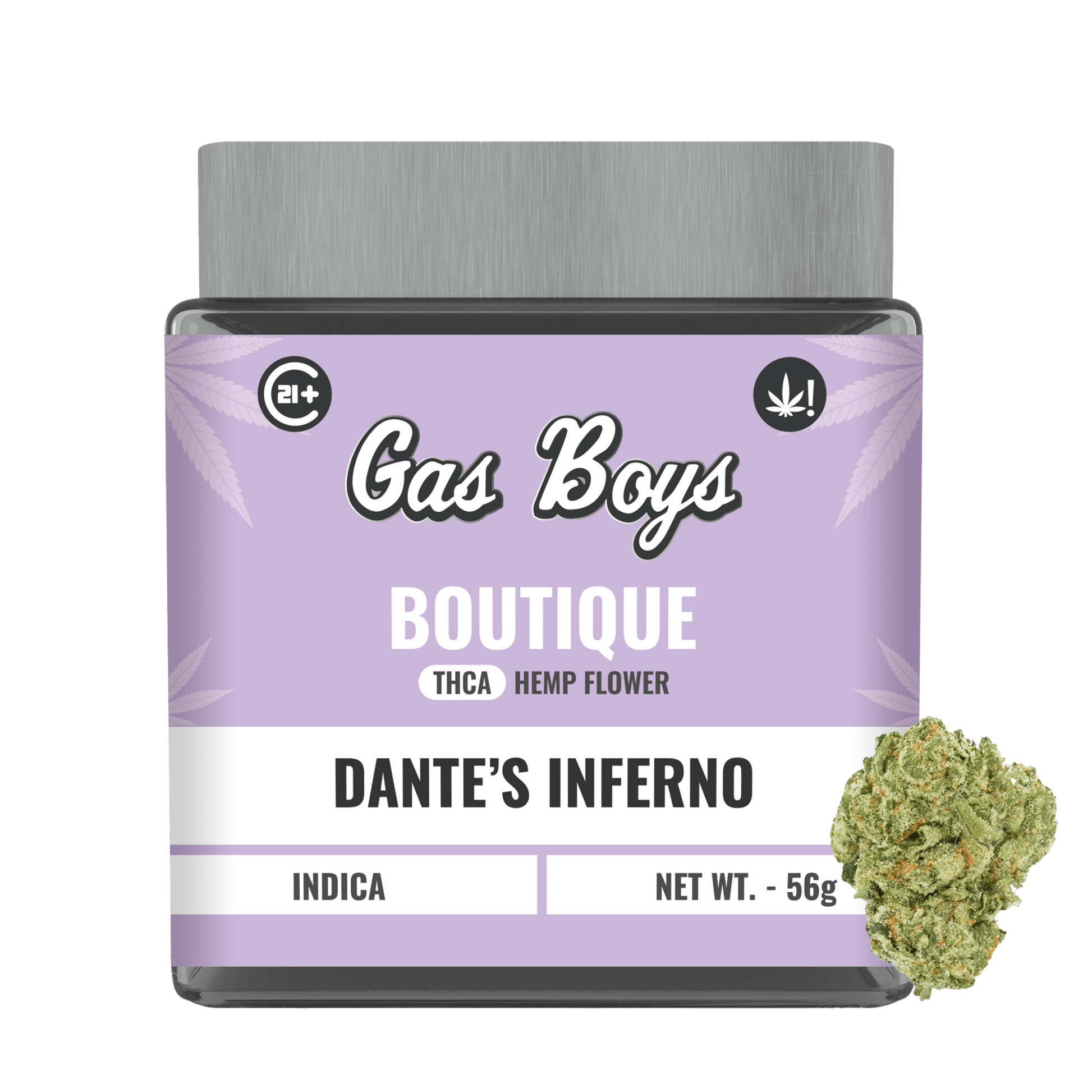 BOUTIQUE THCA FLOWER JAR - Dante's Inferno - Indica - 2oz - Tree Spirit Wellness