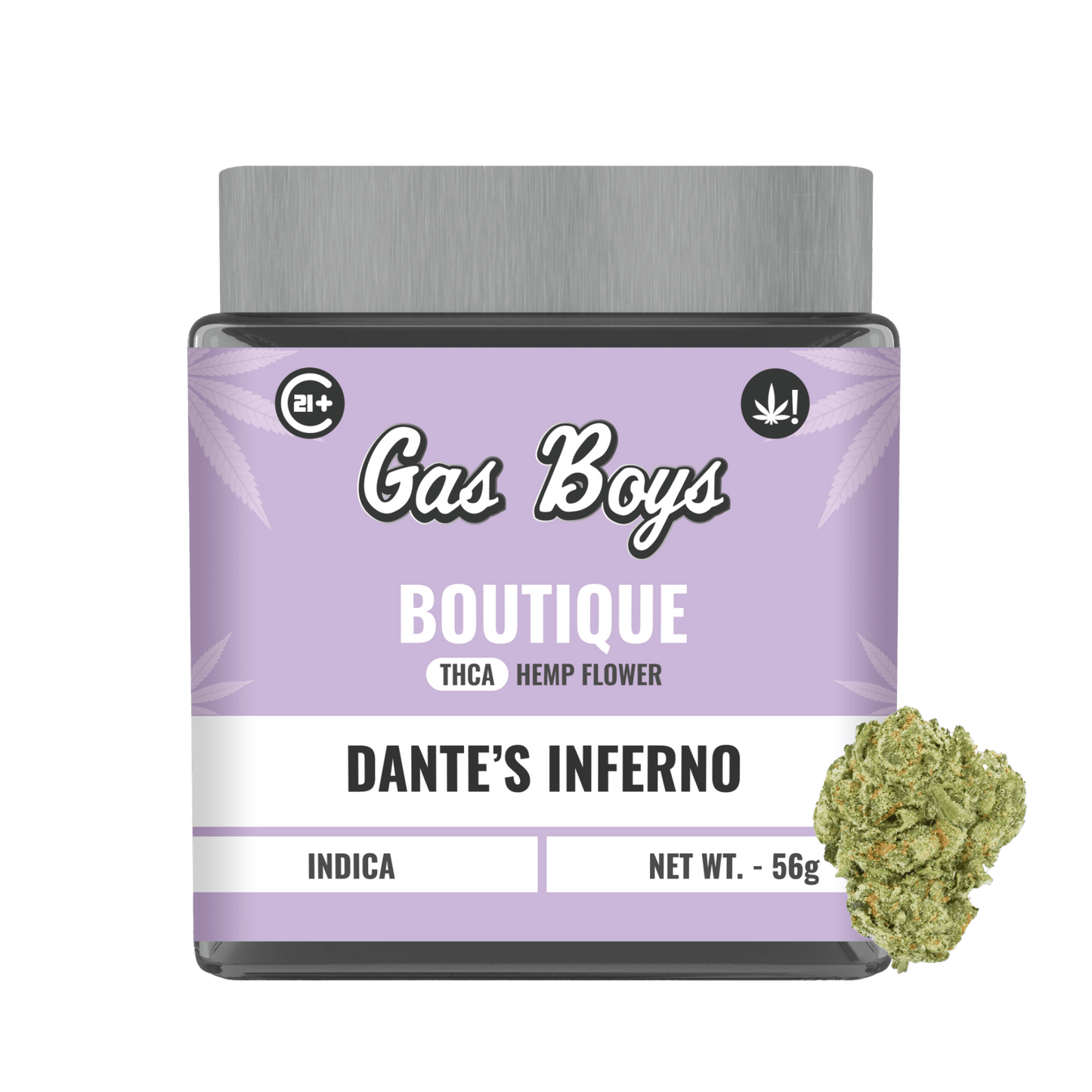 BOUTIQUE THCA FLOWER JAR - Dante's Inferno - Indica - 2oz - Tree Spirit Wellness