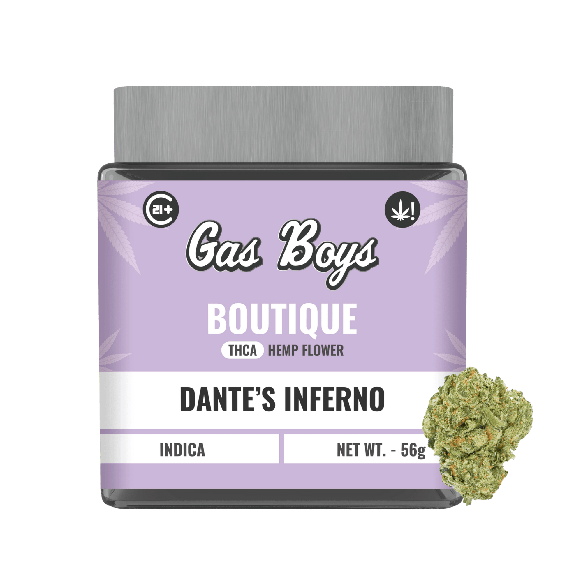 BOUTIQUE THCA FLOWER JAR - Dante's Inferno - Indica - 2oz - Tree Spirit Wellness