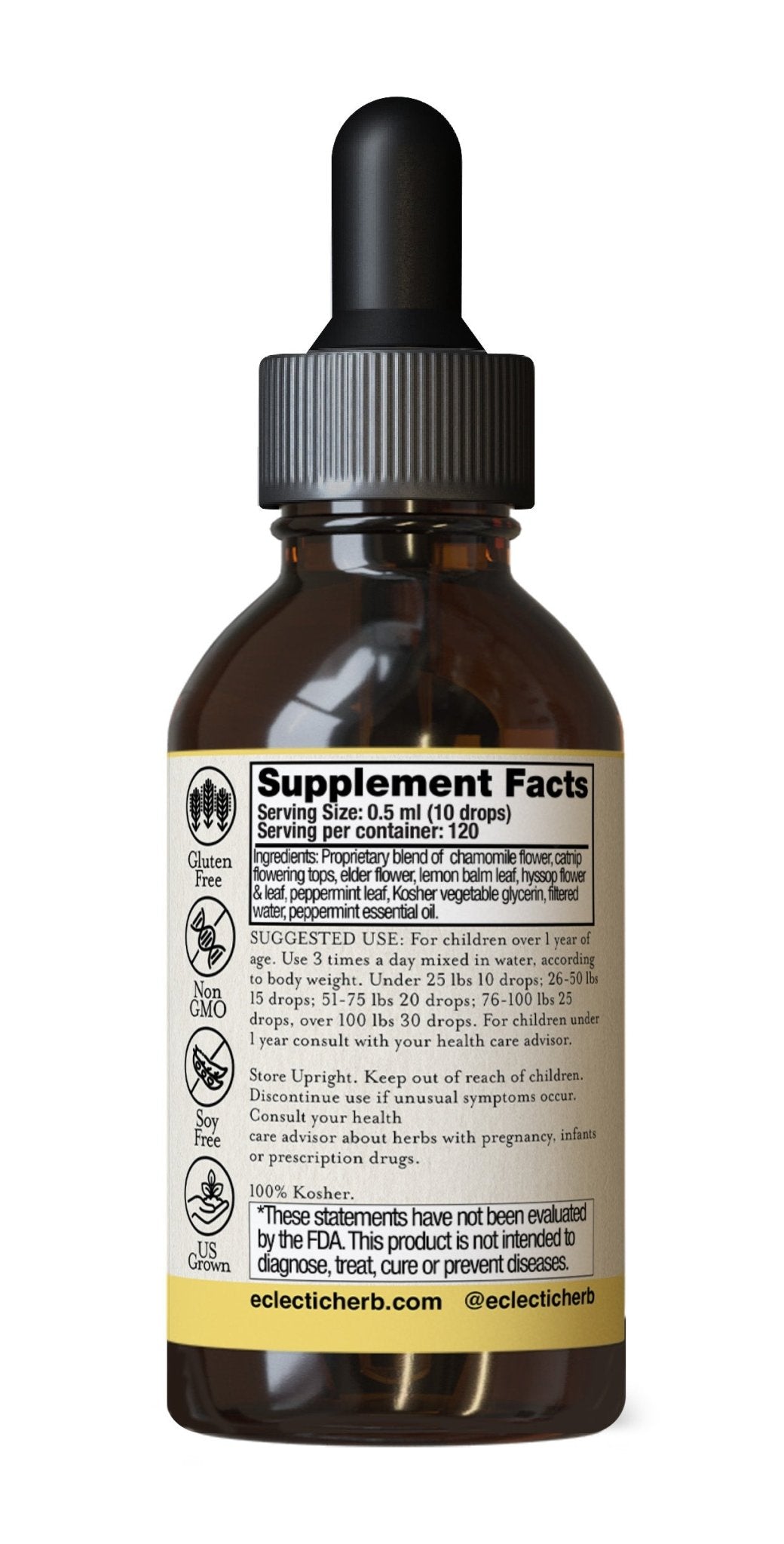 CALMING TONIC KIDS PEPPERMINT - Tree Spirit Wellness