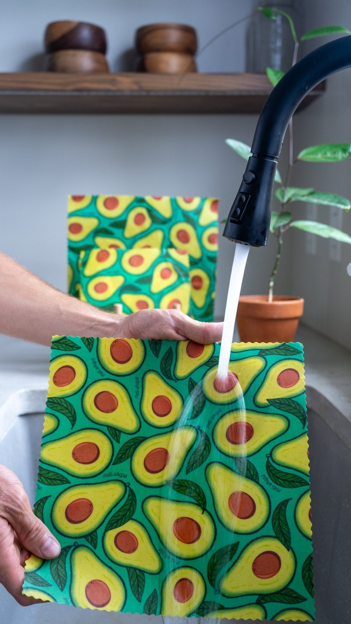 Bulk Beeswax Roll- NEW Avocado print  - Tree Spirit Wellness