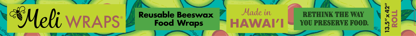 Bulk Beeswax Roll- NEW Avocado print  - Tree Spirit Wellness
