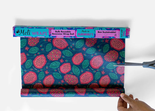 Bulk Beeswax Roll- NEW Dragonfruit print - Tree Spirit Wellness