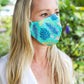 Case of 8~100%GOTS Certified Organic Cotton Face Mask in Lau Print - Tree Spirit Wellness