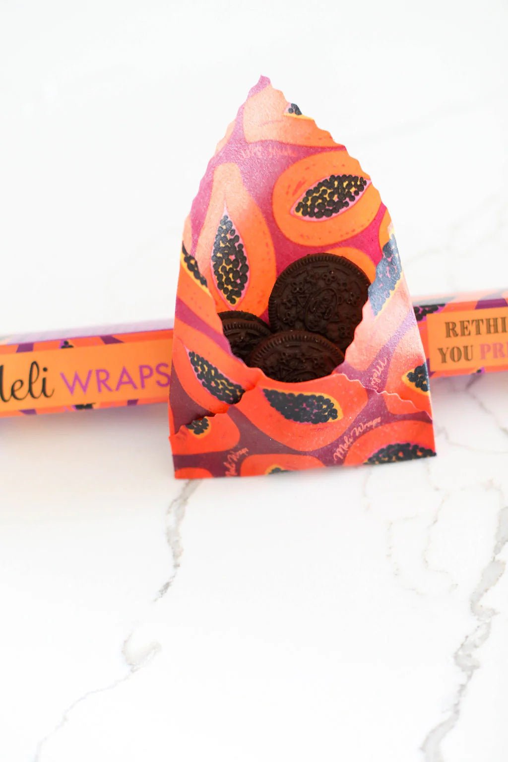 Bulk Beeswax Roll-Purple Papaya print - Tree Spirit Wellness