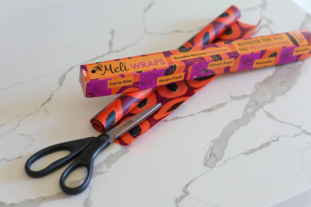 Bulk Beeswax Roll-Purple Papaya print - Tree Spirit Wellness