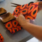 Bulk Beeswax Roll-Purple Papaya print - Tree Spirit Wellness