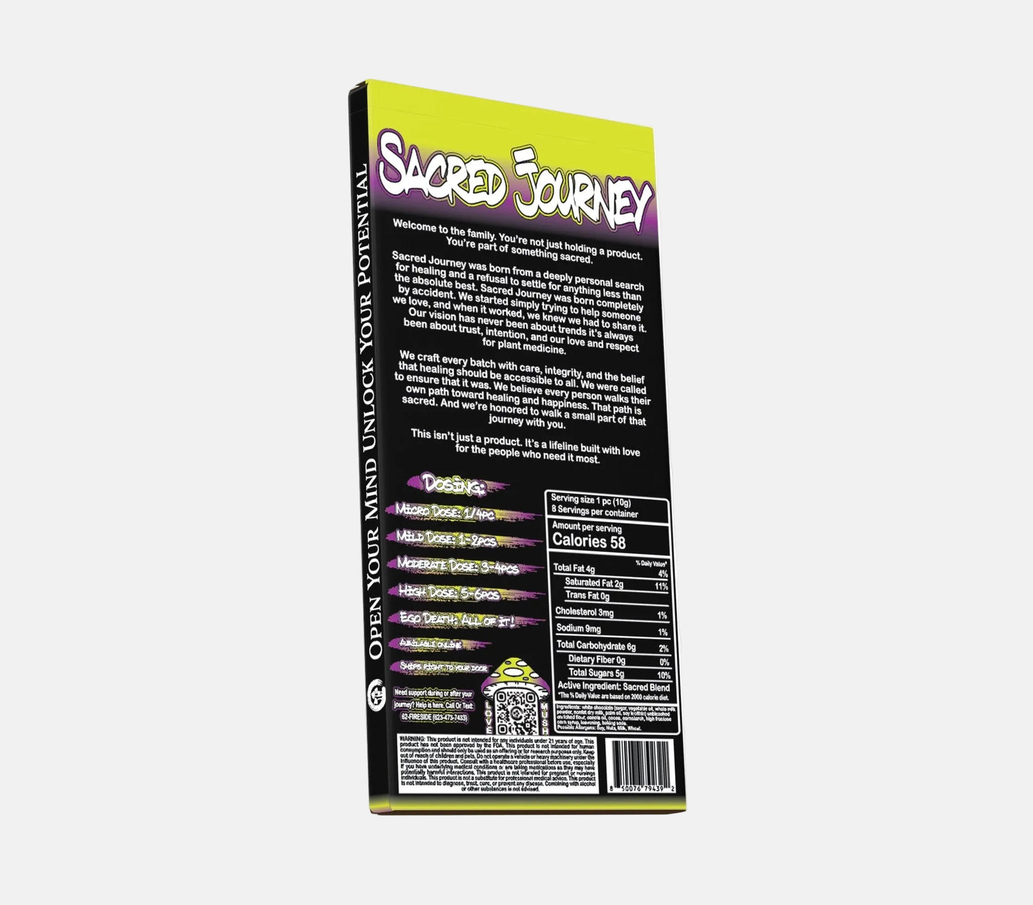 Chocolate Bar – Cookies & Cream (Box of 6) - Tree Spirit Wellness