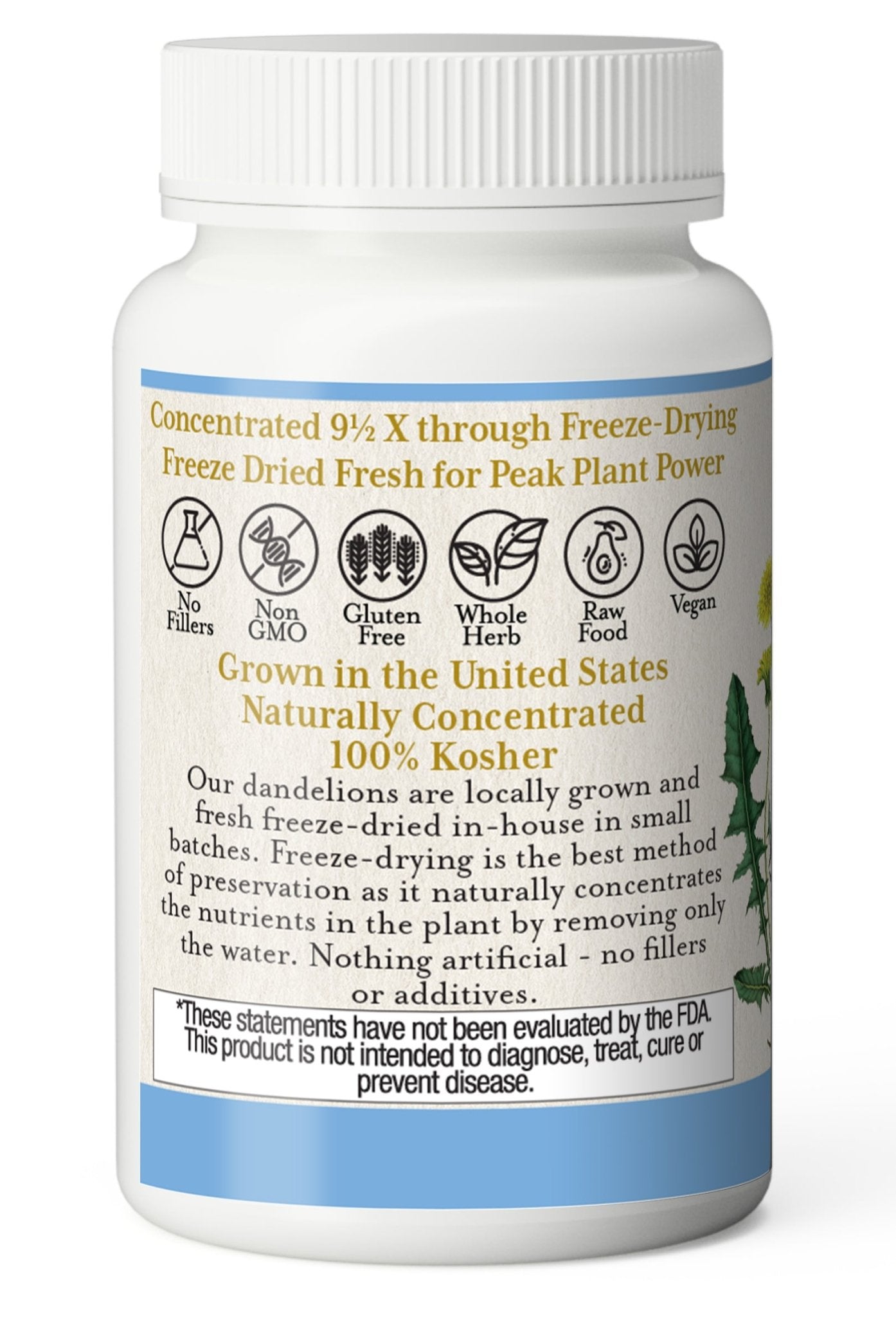 DANDELION LEAF CAPSULES - Tree Spirit Wellness