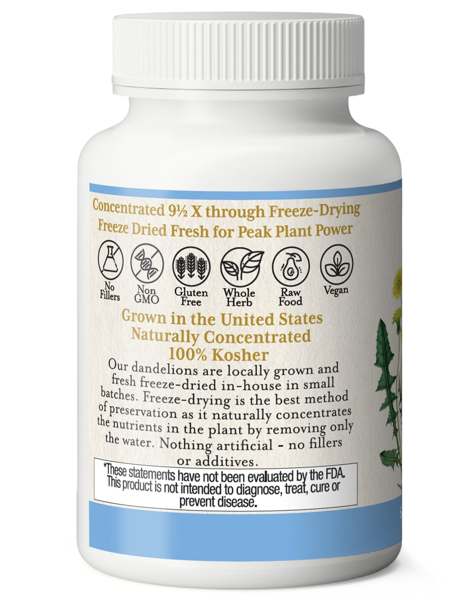 DANDELION LEAF CAPSULES - Tree Spirit Wellness
