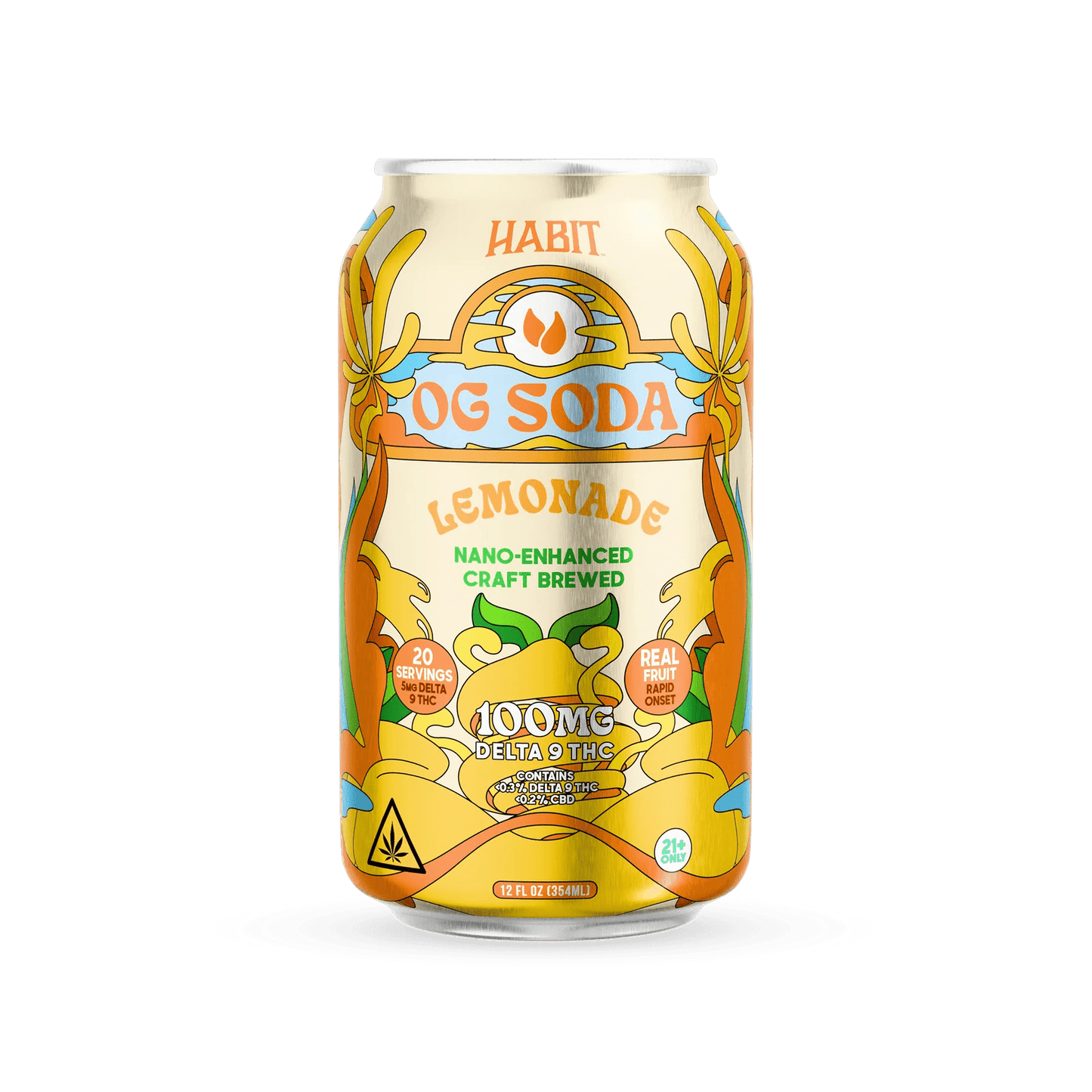 Delta 9 100mg OG Soda - Mix & Match Flavors - 4*6pk - Sold in 24 Can - Tree Spirit Wellness