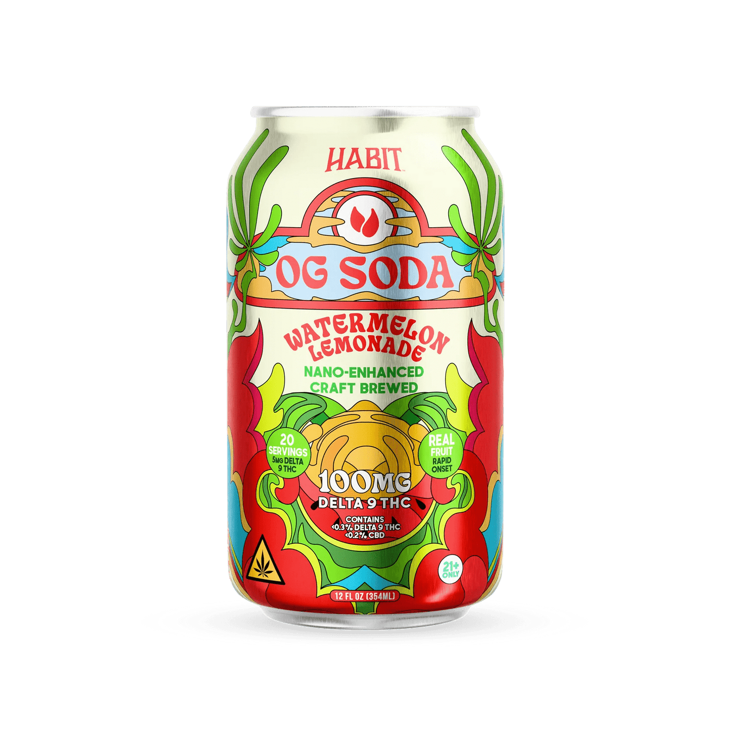 Delta 9 100mg OG Soda - Mix & Match Flavors - 4*6pk - Sold in 24 Can - Tree Spirit Wellness