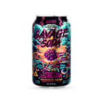 Delta 9 100mg Savage Soda - Electric Grape - 4*6pk - Sold in 24 Can - Tree Spirit Wellness