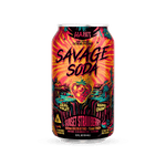 Delta 9 100mg Savage Soda - Sunset Strawberry - 4*6pk - Sold in 24 Can - Tree Spirit Wellness