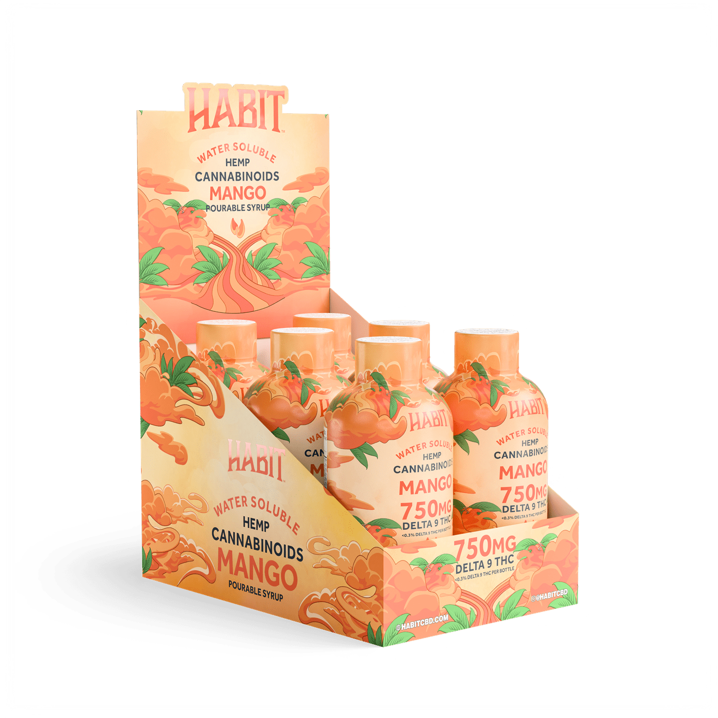 Delta 9 Hemp Syrup - Mango 750mg (Box of 6) - Tree Spirit Wellness