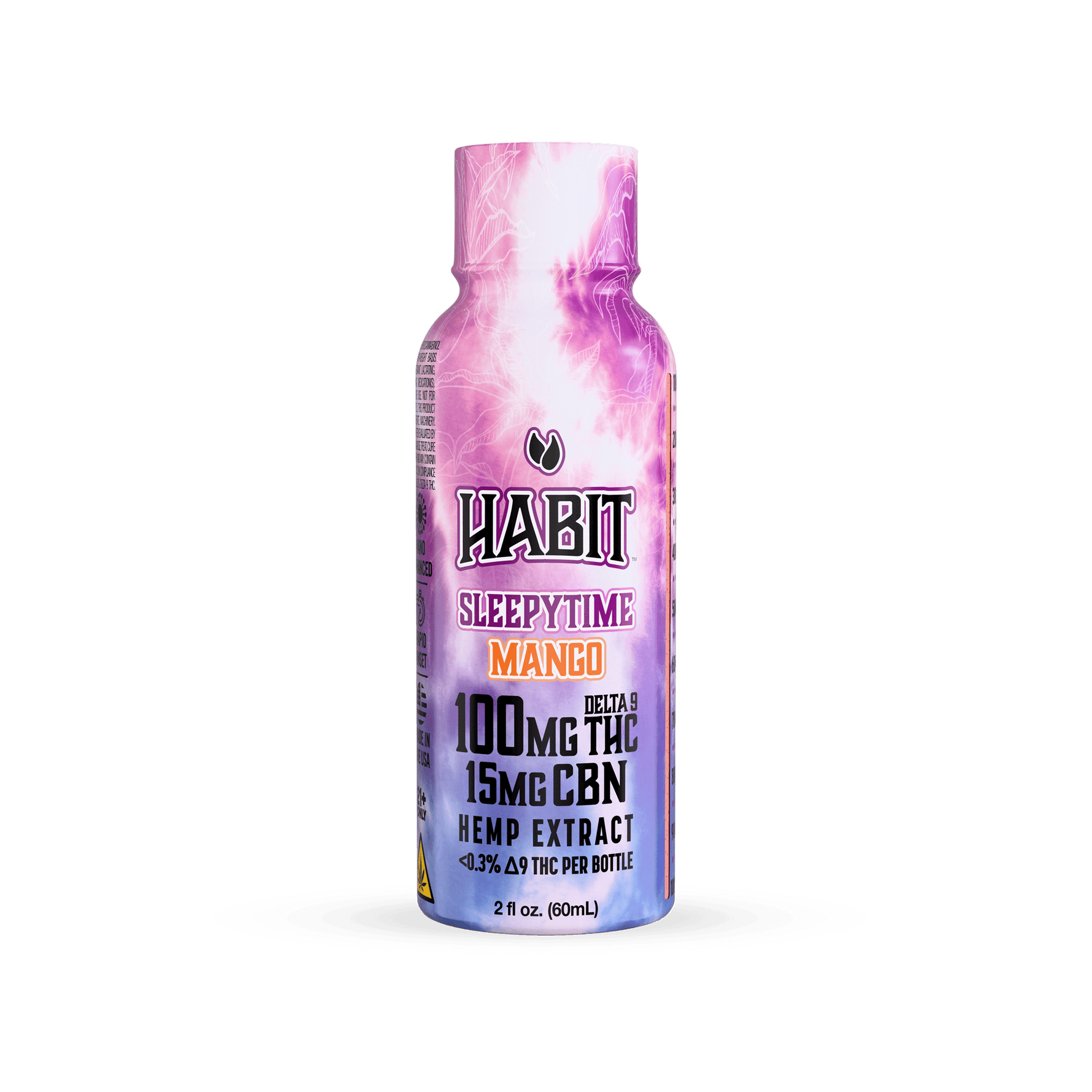 Delta 9 High Spectrum Hemp Shot – 100mg Sleepy Time Mango (Case of 12) - Tree Spirit Wellness