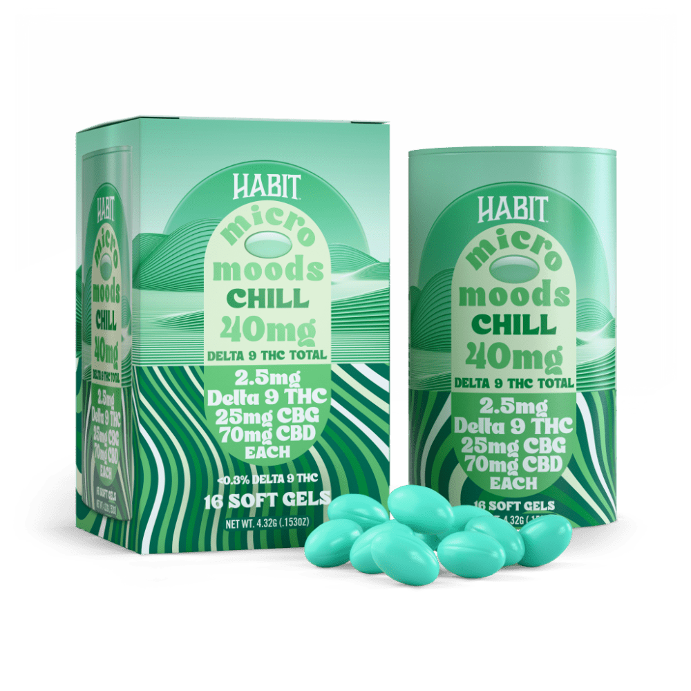 Delta 9 Micro Moods Soft Gel Tabs - Chill - 10pk display - Tree Spirit Wellness