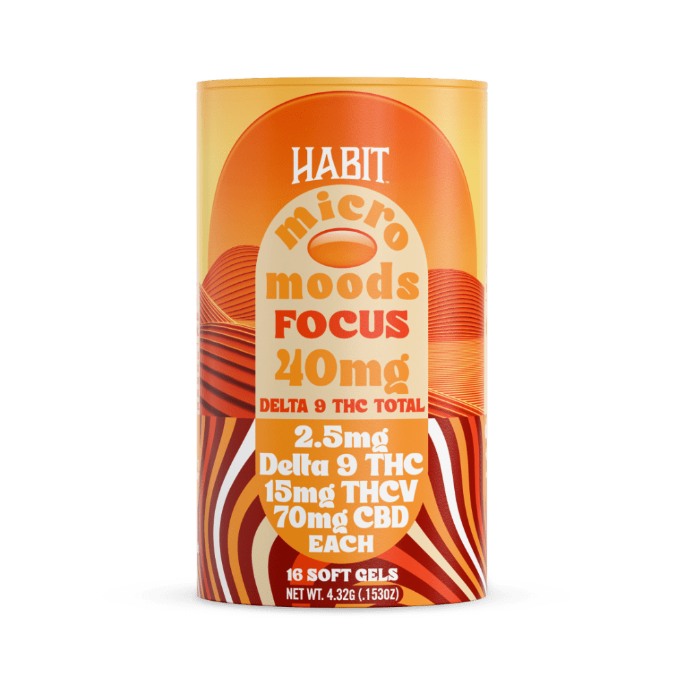 Delta 9 Micro Moods Soft Gel Tabs - Focus - 10pk display - Tree Spirit Wellness
